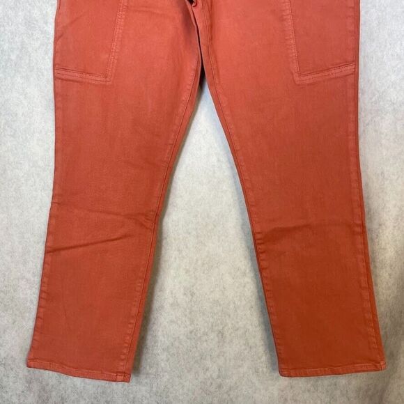 Pistola Red Rock Jeans Womens 31 High Rise Straight Leg Exposed Button Pants - Picture 14 of 14